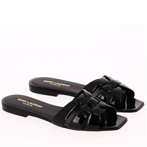 YSL tribute sandals flat